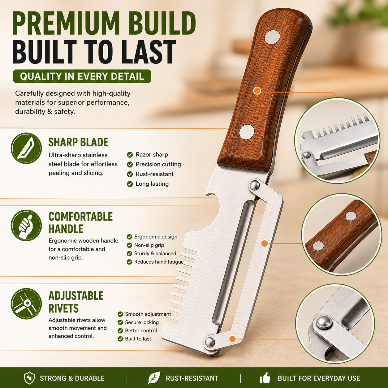 SlicePro 2-in-1 Kitchen Peeler